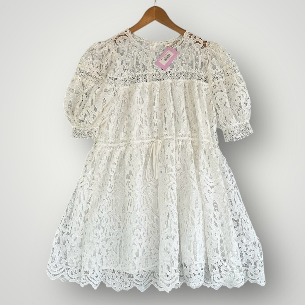 Just Me White Lace Dress